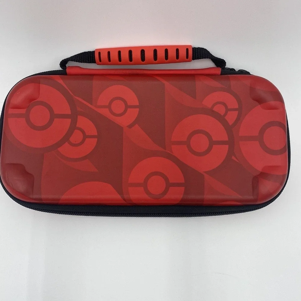 Nintendo Switch Pikachu Pokemon Case Protective Holds Games & Console VGC Red